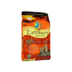 Earthborn Holistic Grain-Free Natural Dry Cat & Kitten Food 7 Earthborn Holistic Grain-Free Natural Dry Cat & Kitten Food -Cat And Dog Pet Supply Store Primitive Feline Cat Food 14 lb Bag Left Angle