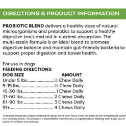 Only Natural Pet Probiotic Blend 29 Only Natural Pet Probiotic Blend -Cat And Dog Pet Supply Store Probiotic Blend Soft Chews Directions Product Information