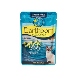 Earthborn Holistic Grain-Free Wet Cat Food Pouches -Cat And Dog Pet Supply Store Riptide Zing Cat 3 oz Pouch Front