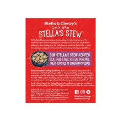 Stella & Chewy's Stew Wet Food For Dogs Case Of 12 -Cat And Dog Pet Supply Store S C CageFreeTurkey Back