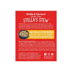 Stella & Chewy's Stew Wet Food For Dogs Case Of 12 -Cat And Dog Pet Supply Store S C ChickenStew Back