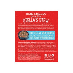 Stella & Chewy's Stew Wet Food For Dogs Case Of 12 -Cat And Dog Pet Supply Store S C LambStew Back