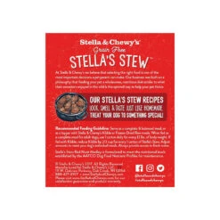 Stella & Chewy's Stew Wet Food For Dogs Case Of 12 -Cat And Dog Pet Supply Store S C RedMeatMedleyStew Back
