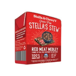 Stella & Chewy's Stew Wet Food For Dogs Case Of 12 -Cat And Dog Pet Supply Store S C RedMeatMedleyStew Front