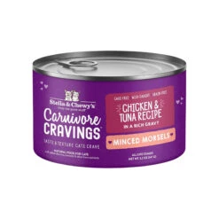 Stella & Chewy's Carnivore Cravings Minced Morsels Chicken & Tuna Wet Cat Food -Cat And Dog Pet Supply Store Stella Chewy sCarnCravMincMorsChicken Tuna5.2ozCan