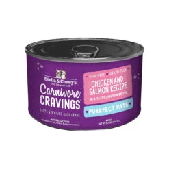 Stella & Chewy's Carnivore Cravings Purrfect Pate Chicken & Salmon Wet Cat Food -Cat And Dog Pet Supply Store Stella Chewy sCarnCravPurrPateChicken Salmon5.2ozCan