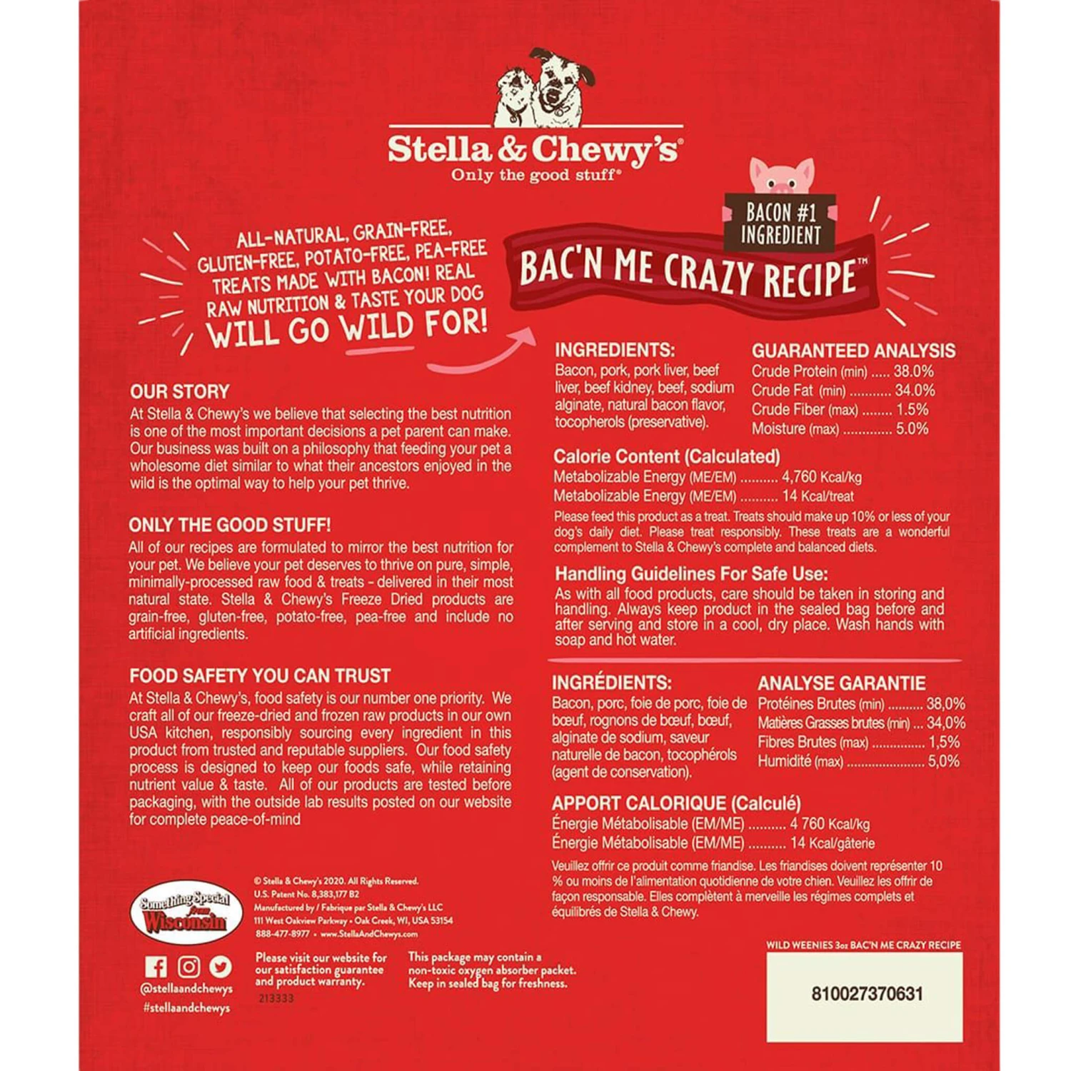 Stella & Chewy's Wild Weenies Raw Freeze-Dried Dog Treats 6 Stella & Chewy's Wild Weenies Raw Freeze-Dried Dog Treats - Image 6