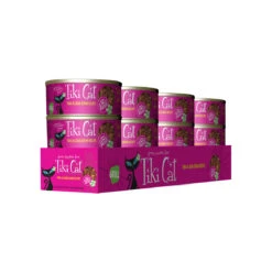 Tiki Cat Grill Canned Shredded Stew Cat Food -Cat And Dog Pet Supply Store TikiCat TunaCrabSurimi 2.8oz Case