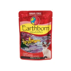Earthborn Holistic Grain-Free Wet Cat Food Pouches -Cat And Dog Pet Supply Store Upstream Grille Cat 3 oz Pouch Front
