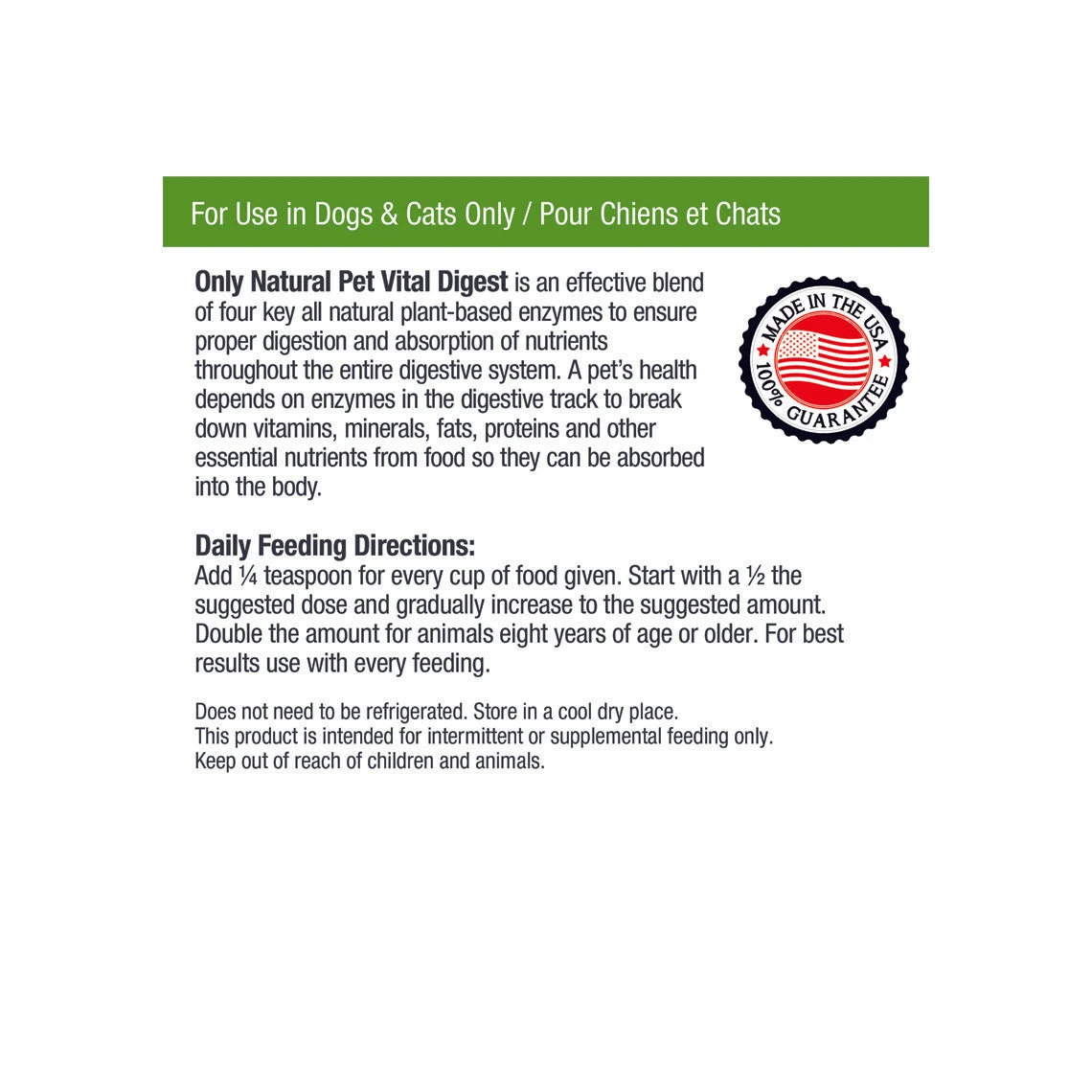 Only Natural Pet Vital Digest 3 Only Natural Pet Vital Digest - Image 3