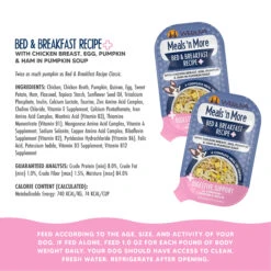 Weruva Meals 'n More Digestion Support Wet Dog Food -Cat And Dog Pet Supply Store WeruvaMeals nMoreDigestionSupportWetDogFoodBed BreakfastRecipe