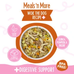 Weruva Meals 'n More Digestion Support Wet Dog Food -Cat And Dog Pet Supply Store WeruvaMeals nMoreDigestionSupportWetDogFoodWoktheDogInfographic