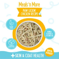Weruva Meals 'n More Skin & Coat Wet Dog Food 29 Weruva Meals 'n More Skin & Coat Wet Dog Food -Cat And Dog Pet Supply Store WeruvaMeals nMoreSkin CoatWetDogFoodPawLickin ChickenInfographic