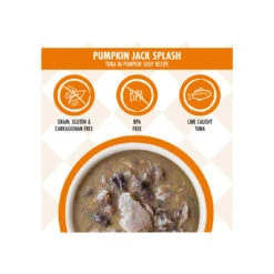 Weruva Cats In The Kitchen Grain-Free Pouch Cat Food - Original -Cat And Dog Pet Supply Store Weruva CITK PumpkinJackSplash Infographic