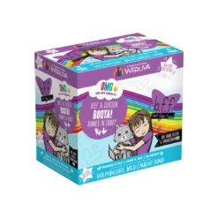 Best Feline Friend BFF Oh My Gravy! Grain-Free Wet Cat Food Pouches -Cat And Dog Pet Supply Store Weruva OMG BeefChicken Booya Box