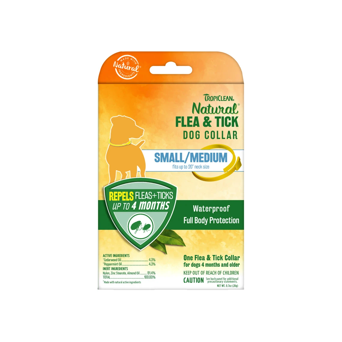 Tropiclean Natural Flea & Tick Collar For Dogs 1 Tropiclean Natural Flea & Tick Collar For Dogs